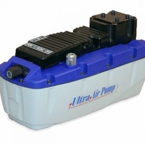 Double-acting air-hydraulic pump with foot operated flanged connection Cetop3 -UPC