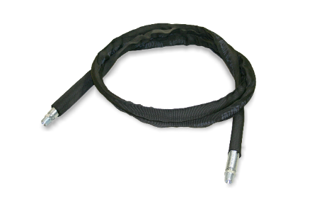 Flexible hoses for very high pressure hydraulic systems